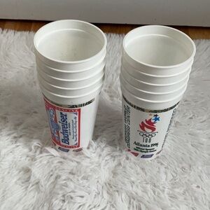 Set of 10 1996 Olympic Budweiser cups